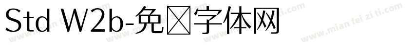 Std W2b字体转换